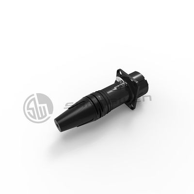 7.5A XLR Connector Electrical Black Audio 4 Pin Connector Male Plug