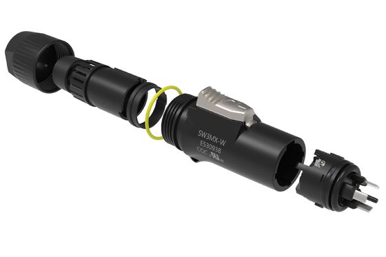 3pin male female powercon true Waterproof connector for LED screen Outdoor Power LED IP65 Waterproof Female Male Black Powercon Connector