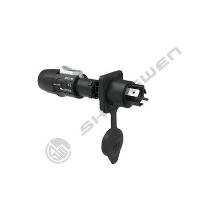 3pin male female powercon true Waterproof connector for LED screen Outdoor Power LED IP65 Waterproof Female Male Black Powercon Connector