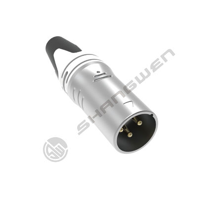 Outdoor IP65 Waterproof 3-Pin XLR Connector 5-8mm Wire Diameter Cu Alloy Contacts Male/Female Plug Audio Cable Connector 3-Pin