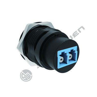 Fiber Optic Panel Mount  Round LC Female to Female Coupler Single-Mode Multimode Module Socket  Fiber Optic LC to LC