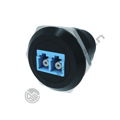 Fiber Optic Panel Mount  Round LC Female to Female Coupler Single-Mode Multimode Module Socket  Fiber Optic LC to LC