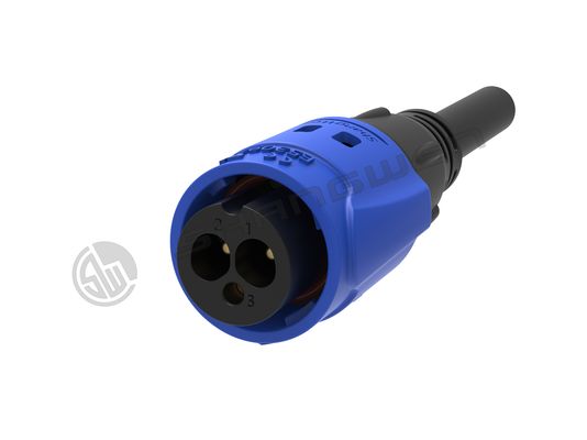 M19 Series Push-pull Self-locking Connection Industrial IP65 3 Pin Female Male Plug Power Connector