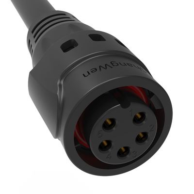 M19 Series Push-pull Self-locking Connection Industrial 5 Pin Female Male Plug Power  Connector