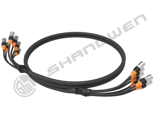 6 Channel 6 Port Hybrid Snake CAT6 SFUTP Solid Network Data LED Screened Cable for Communication Multi-Channel Ethercon Cable