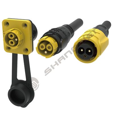 M19 Series Push-pull Self-locking BlueConnection Industrial 3 Pin Female Male Plug Power  Connector M19 Self-Locking 3 Core