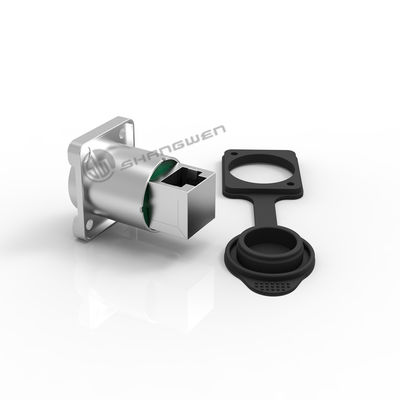 Connecteur féminin électrique imperméable à l'eau Rj45 Connecteur de châssis industriel extérieur