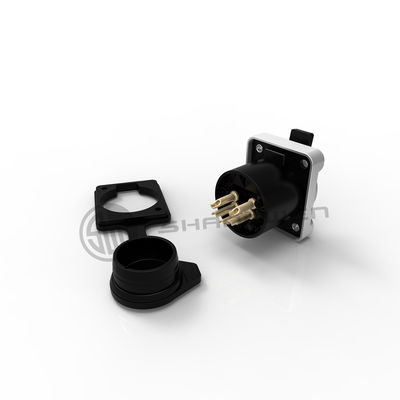 XLR Audio Power Connecteur à prise étanche à 5 broches Microphone IP65