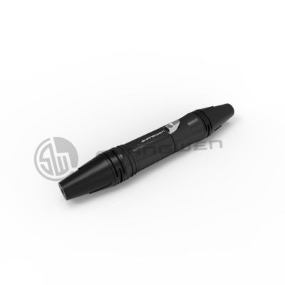 7.5A XLR Connector Electrical Black Audio 4 Pin Connector Male Plug
