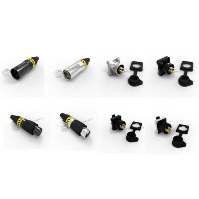 Connecteur XLR à 5 broches imperméable à l'eau IP65 Connecteur à prise mâle femelle
