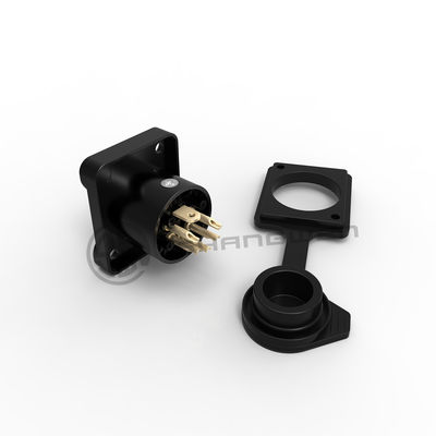 Connecteur audio XLR extérieur imperméable à l'eau 5 broches connecteur mâle prise