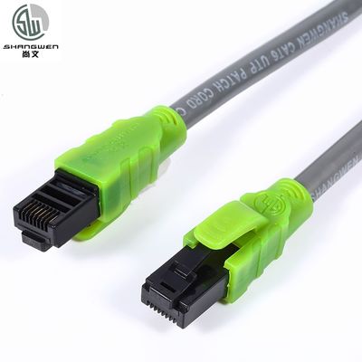 Cable de patch Ethernet lumineux 4P PVC LSZH Jacket Cable de cuivre à grande vitesse
