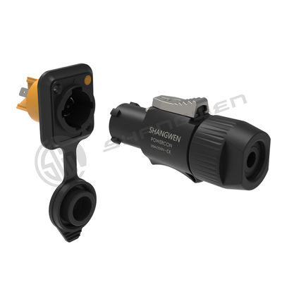 Connecteur d'alimentation industriel imperméable à l'eau pour hommes et femmes IP65 extérieur