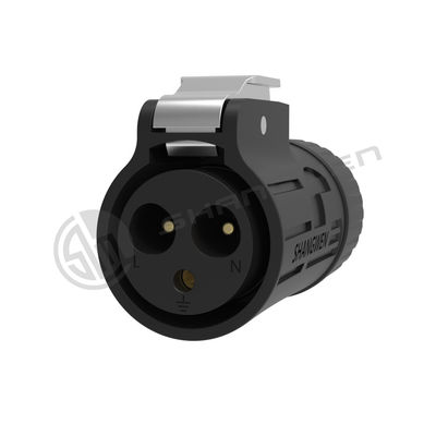 Connecteur d'alimentation IP67 3 broches noir