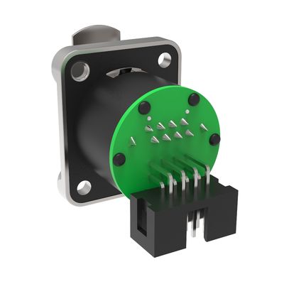 Connecteur IP44 Rj45 intérieur soudeur industriel mâle femelle 8 broches de corne