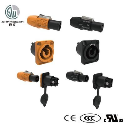 Connecteur d'affichage LED 250V 3Pin mâle bleu LED Powercon Connecteur de prise de châssis pour accessoires électroniques industriels