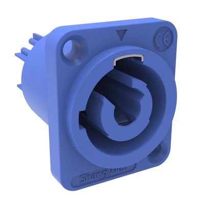 Écran à LED Poweron Connecteur audio prise 20A bleu 3 monture de panneau féminin IP44