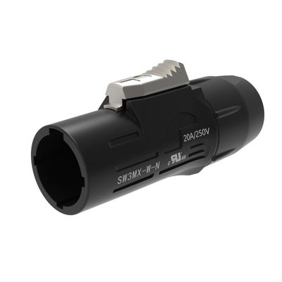 3pin male female powercon true Waterproof connector for LED screen Outdoor Power LED IP65 Waterproof Female Male Black Powercon Connector
