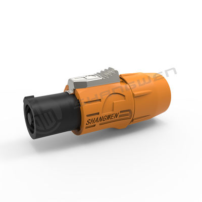 IP65 Triple Core Male Connector Affichage LED extérieur Powerkon Plug Socket de l'aviation industrielle Port d'entrée d'alimentation étanche