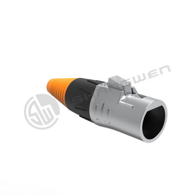Métal extérieur IP65 IP67 imperméable à l'eau RJ45 Connecteur Signal Femme Homme Ethernet Chassis Cable à fibre optique Connecteur Ethernet