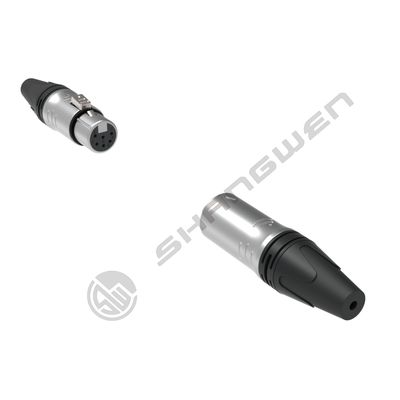 Industrial Electronics Accessories 6-Pin XLR Audio Video Connectors Indoor IP40 Protection 6-Pole Plug Socket Male Female