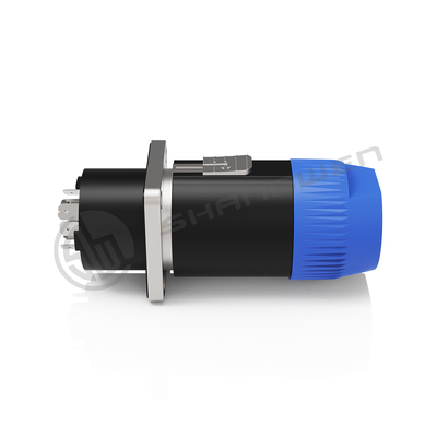 Connecteur de haut-parleur rond femelle à câble à verrouillage à vis personnalisé en métal IP40, 40A 50A 8 broches, OEM ODM