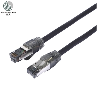 Câble Ethernet réseau LAN de communication CE ROHS FTP UTP SFTP Cat8 Rj45 Plug 1000ft Cordon de raccordement