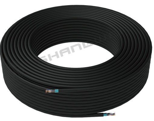 Cable de réseau FTP noir en cuivre nu Cat5E 24AWG 26AWG Ethernet Cat5e 305M câble de réseau FTP 24AWG 305M