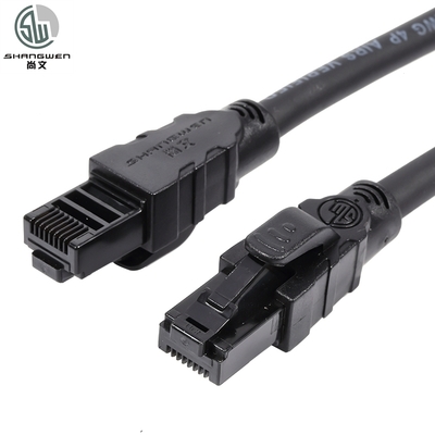 Câble réseau CAT6 blindé UTP avec connecteurs RJ45 et cuivre 100% sans oxygène, certifié CE UL