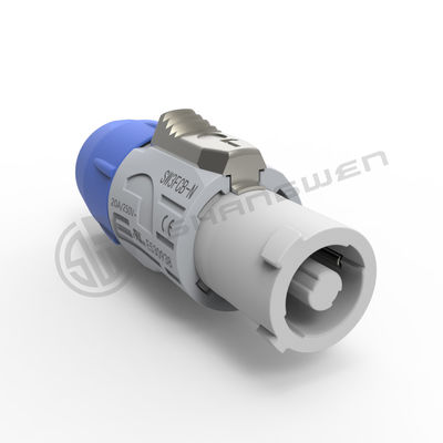 Ip44 Indoor Lockable Triple Core 250V AC Connector Female and Male Powercon Connector