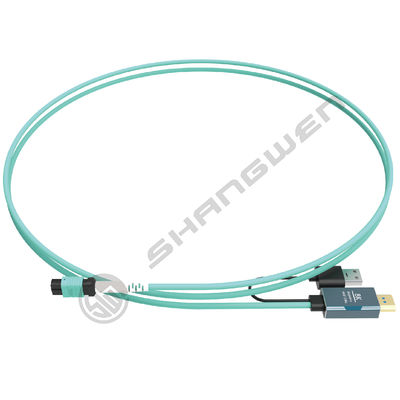 TPU Armored Jumper LC FC SC ST singlemode Fiber Optic OM3 convert  Detachable 8K Fiber Optic HD data MPO Cable Kit