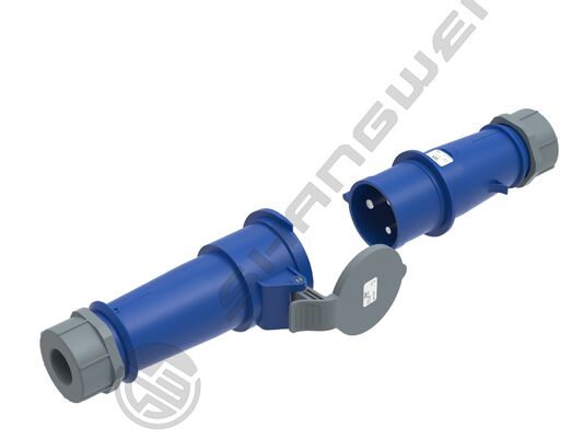 Industrial 3 Pin Connector 32A 220V-250V 50/60Hz 3P 6h 2P+E IP44 CEE/IEC IP44 Waterproof Aviation Female Industrial Connector