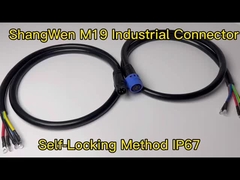 M19 Connecteur à prise électrique féminin IP67 6 broches Connecteur industriel imperméable à l'eau