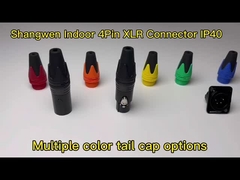 4 broches connecteur XLR prise de connecteur électrique mâle de type D