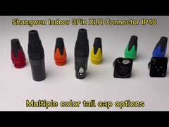 XLR Audio Power Connecteur à prise étanche à 3 broches Microphone IP65