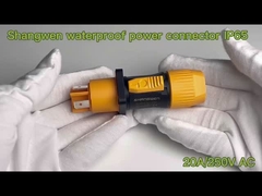 Connecteur d'alimentation industriel imperméable à l'eau pour hommes et femmes IP65 extérieur