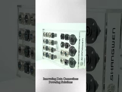 Ip65 connecteur de montage de panneau étanche à l'eau 4 broches connecteur audio vidéo pour câble de données