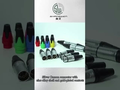 Connecteurs audio-vidéo XLR à 6 pôles pour l'audio et la vidéo professionnels