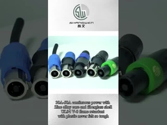 4 pôles en forme de D 4Pin connecteur de câble Speakon féminin à mâle pour la connexion de haut-parleur