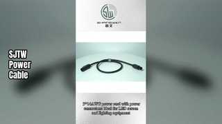 Câble d'alimentation SJTW, cordon extérieur 16AWG 300V